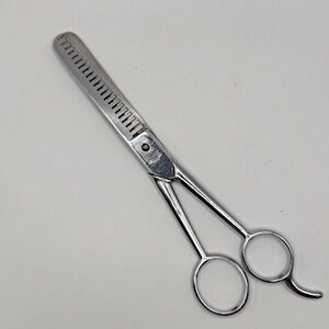 Vintage Hot Drop Forged Steel Hair Thinning Barber Shears Scissor Italy 7” Used